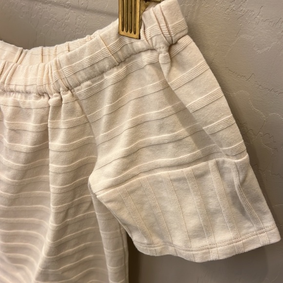 Madewell Off the shoulder texture top, cream, sz M, short sleeve, knit - Picture 6 of 13